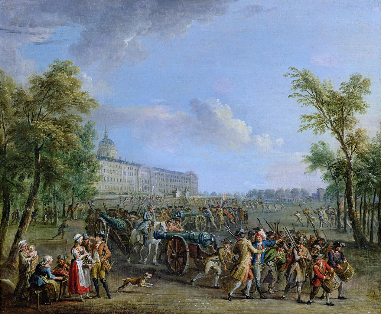 Die Plünderung der Invaliden, 14. Juli 1789 von Jean Baptiste Lallemand