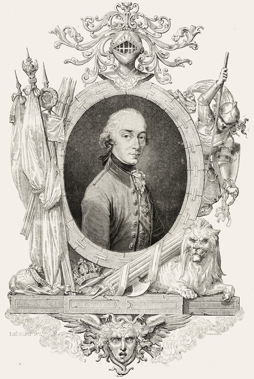 Porträt von Charles Edward Stuart (1720-88) der Junge Prätendent, graviert von Stephane Pannemaker (1847-1930) von Jean Baptiste Lienard