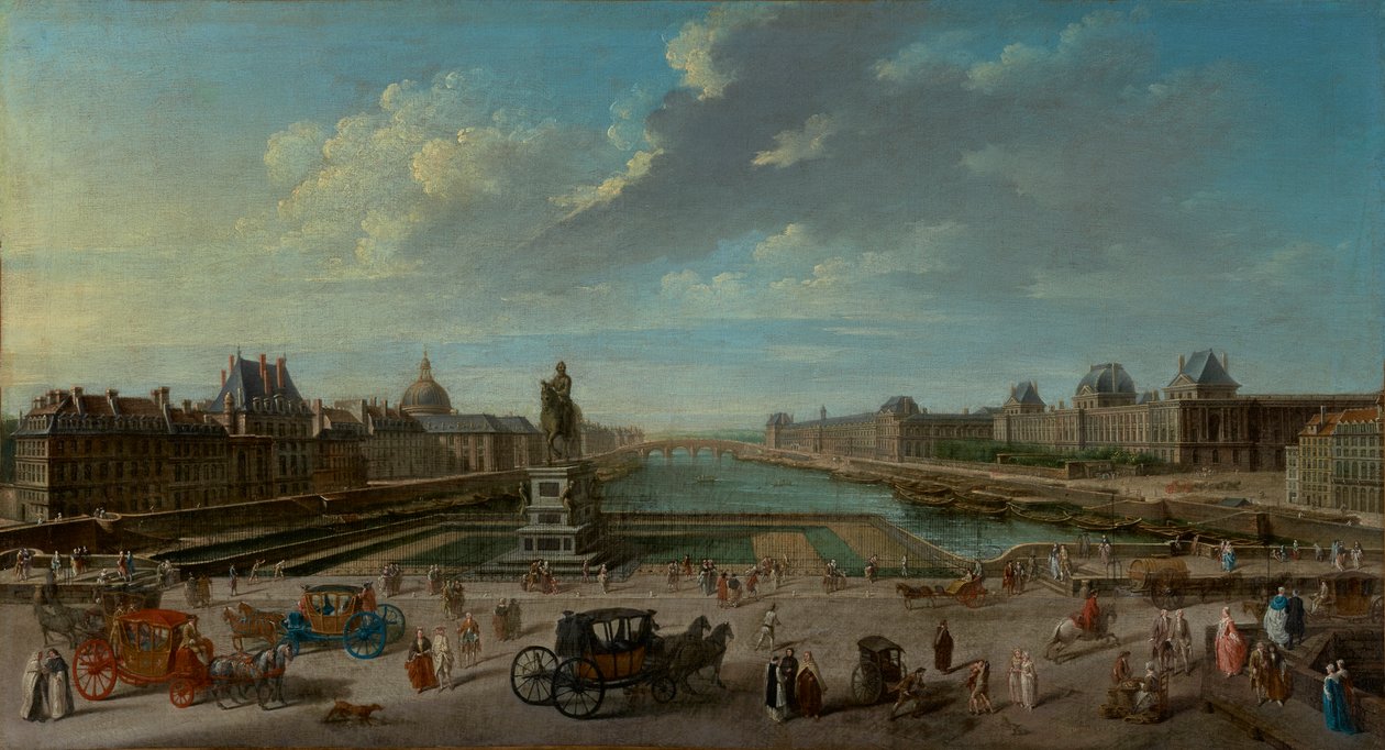 Ansicht von Paris von der Pont Neuf von Jean-Baptiste Raguenet