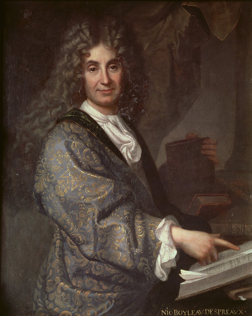 Nicolas Boileau (1636-1711) von Jean Baptiste Santerre