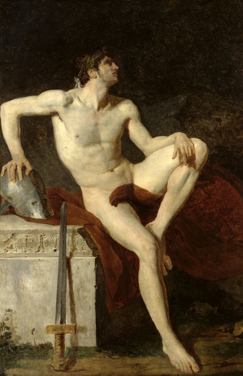 Sitzender Gladiator von Jean Germain Drouais