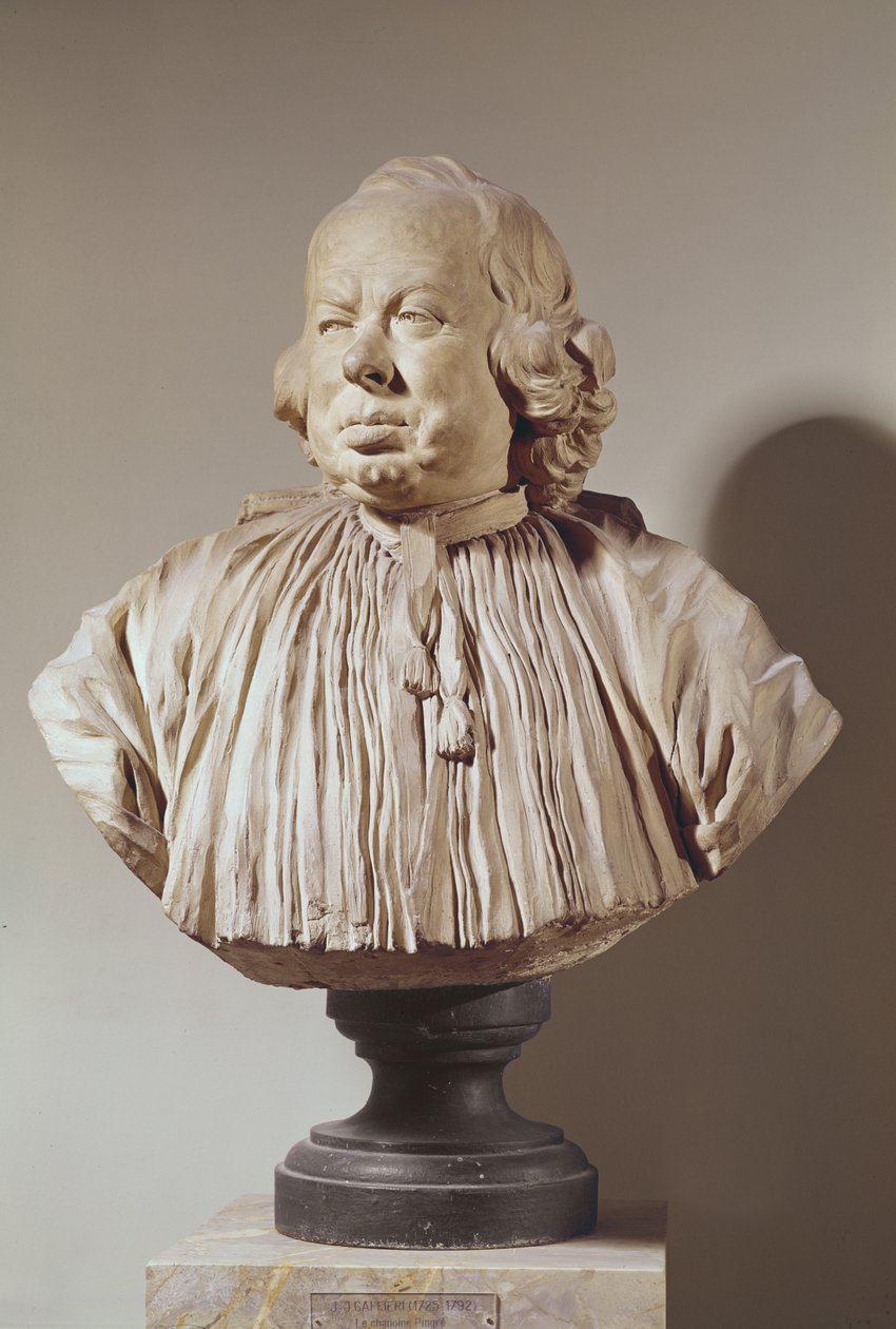 Porträtbüste von Kanonikus Alexandre-Gui Pingre (1711-96) von Jean Jacques Caffieri