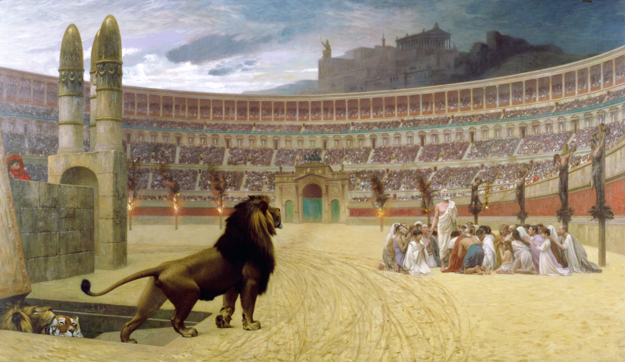 Das letzte Gebet des christlichen Märtyrers (1863-83) von Jean Leon Gerome