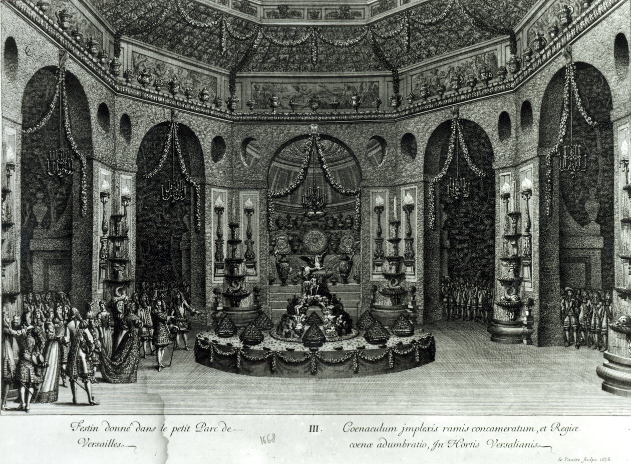 Fest im kleinen Garten von Versailles, 1678 von Jean Lepautre