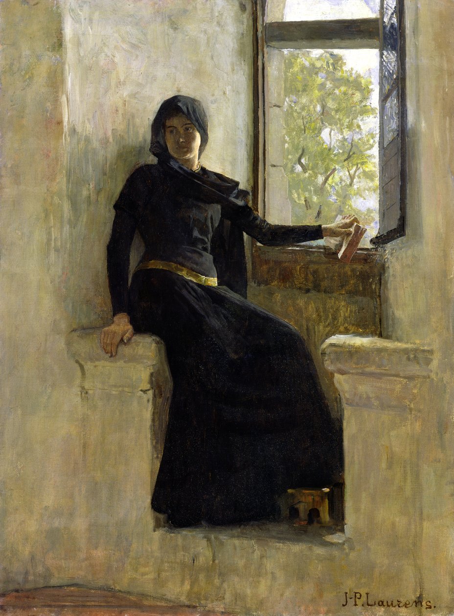 Warten, vor 1905 von Jean Pierre Laurens