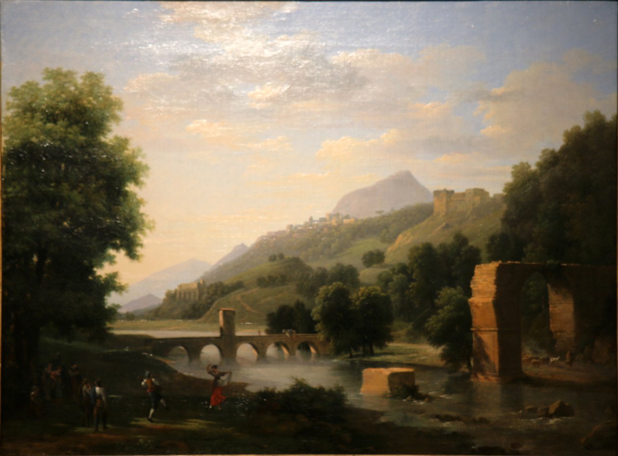 Italienische Landschaft von Jean Victor Bertin
