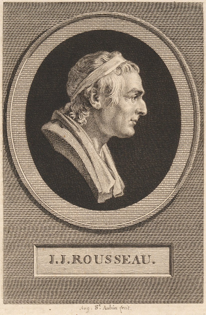 Jean-Jacques Rousseau von Jean-Antoine Houdon