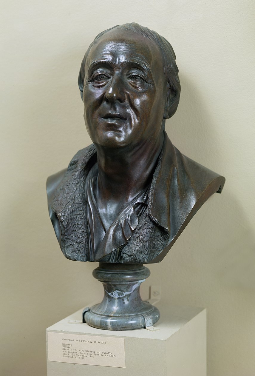 Büste von Denis Diderot (1713-84), 1777 von Jean Baptiste Pigalle
