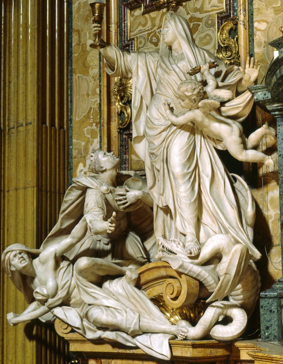 Der Glaube besiegt den Götzendienst von Jean Baptiste Théodon