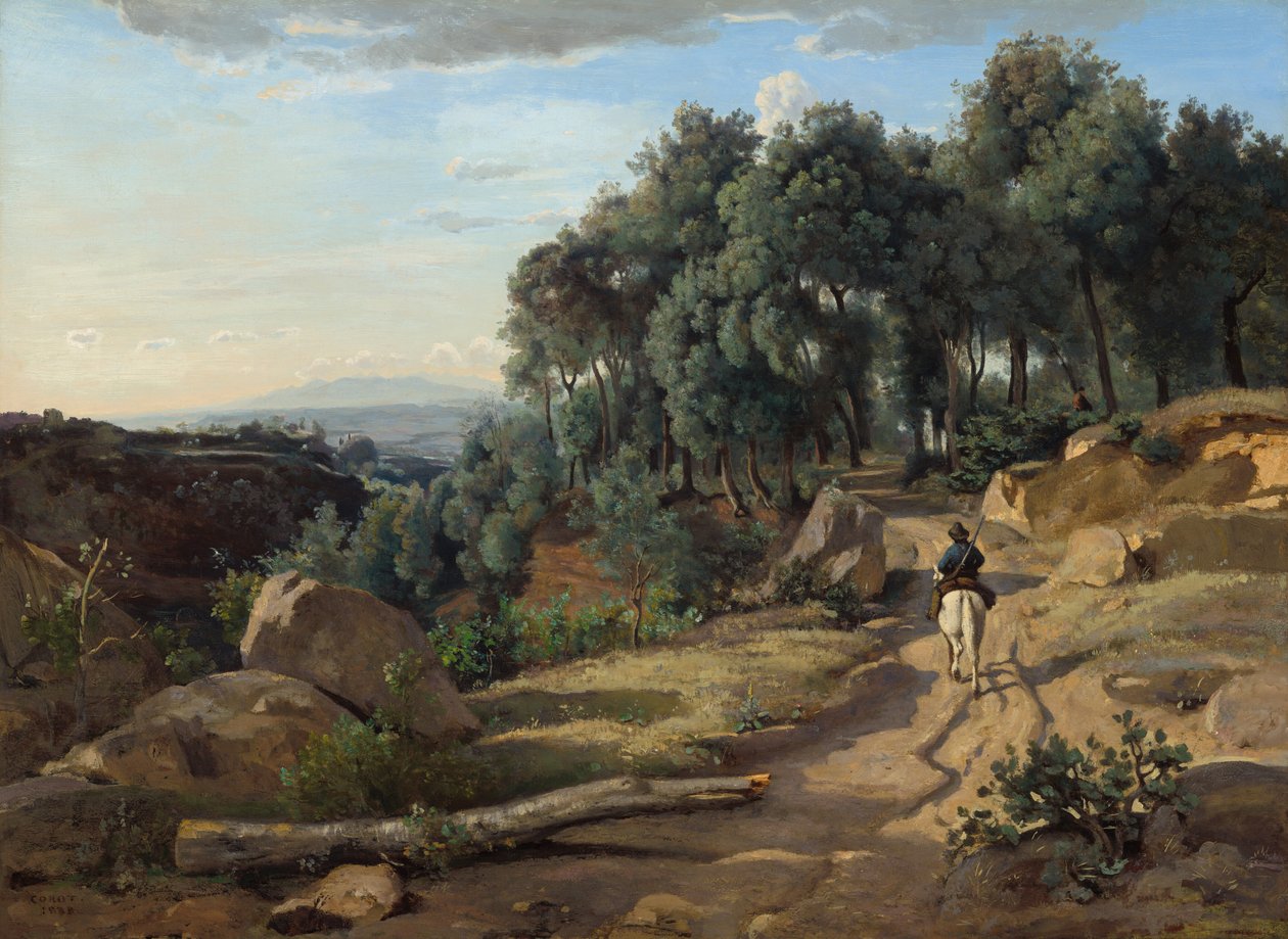 Eine Ansicht in der Nähe von Volterra von Jean-Baptiste-Camille Corot