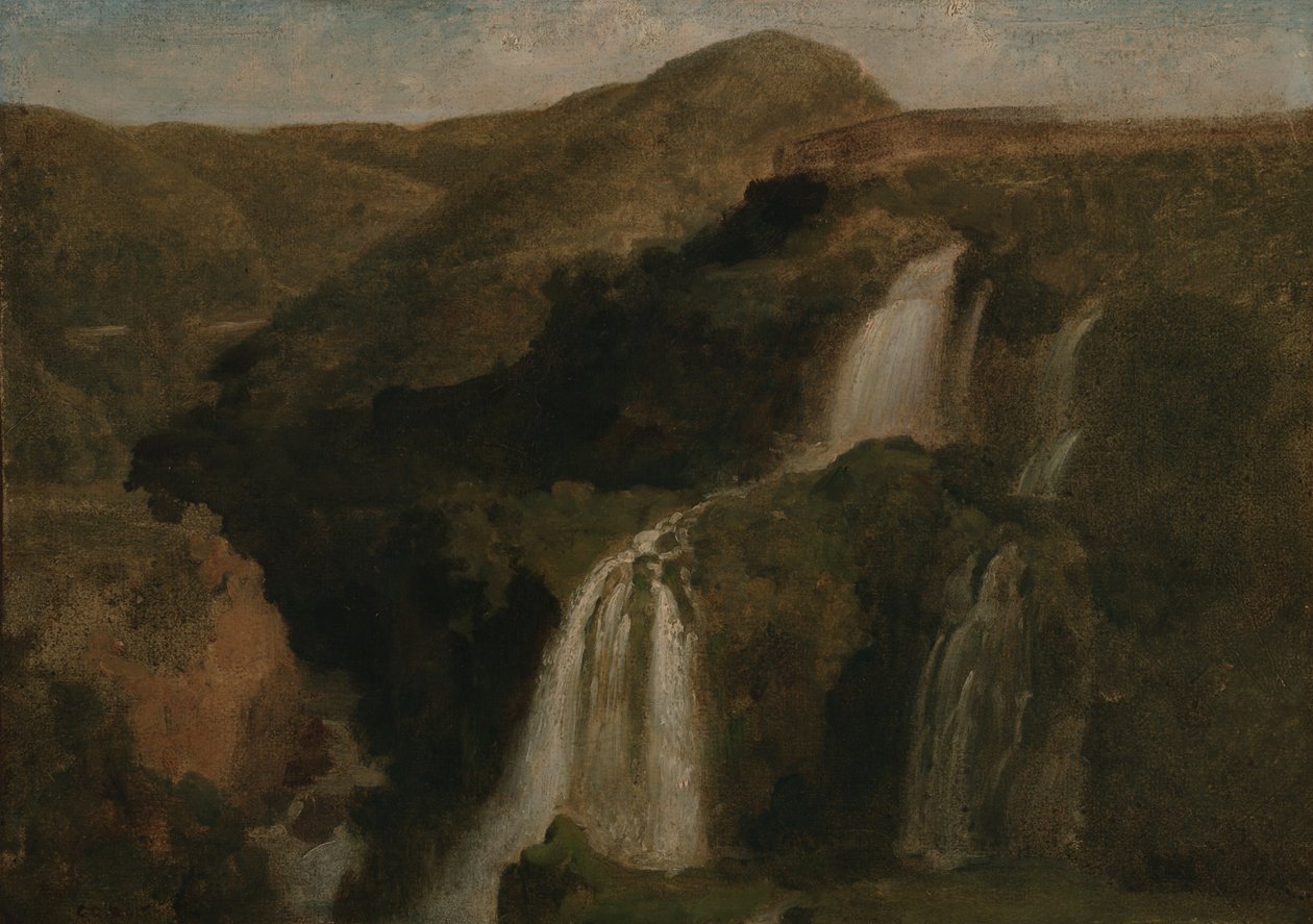 Wasserfälle von Tivoli von Jean-Baptiste-Camille Corot