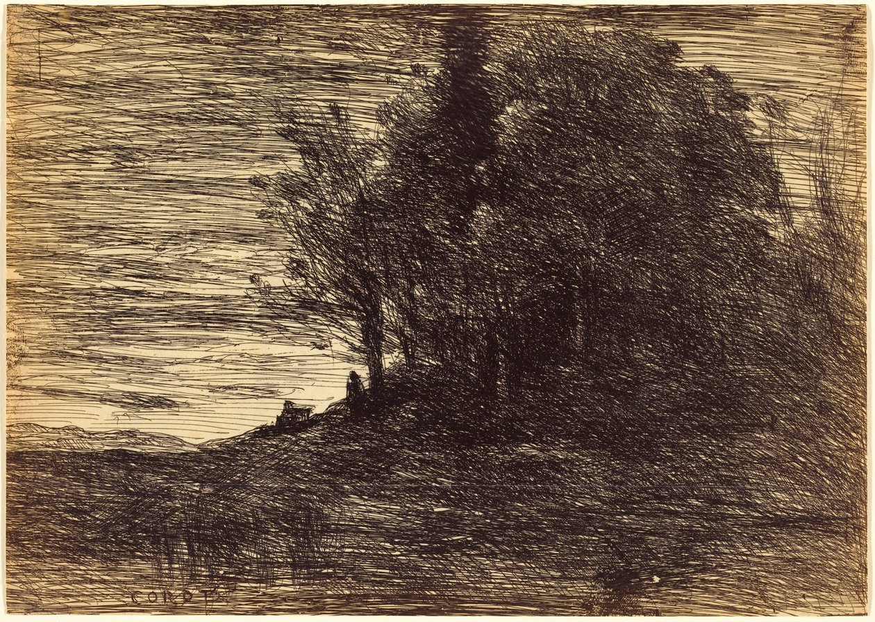 Der Wald des Einsiedlers von Jean-Baptiste-Camille Corot