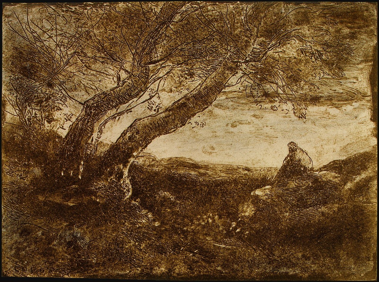 Der Träumer von Jean-Baptiste-Camille Corot