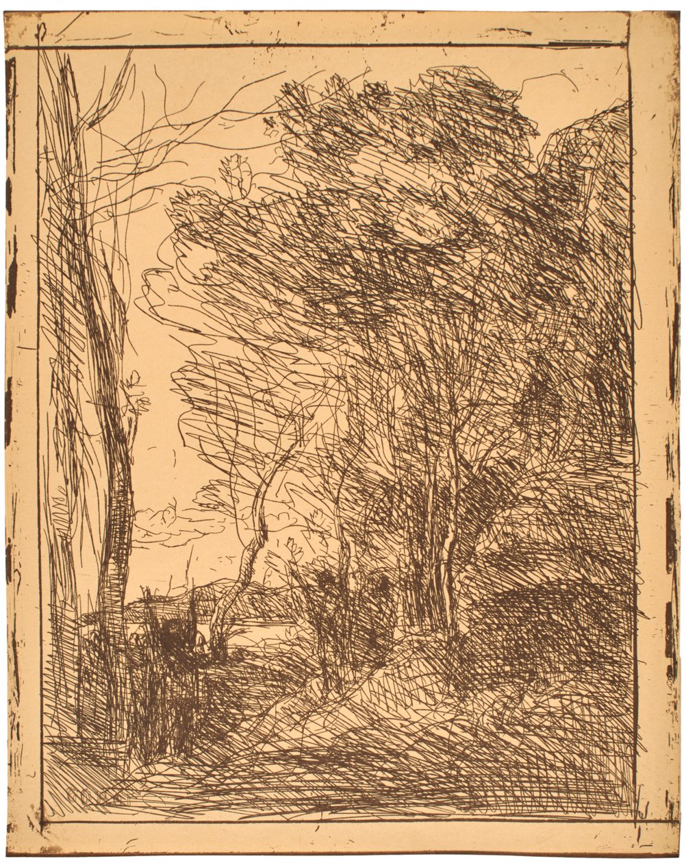 Die gallische Runde (La Ronde Gauloise) von Jean-Baptiste-Camille Corot