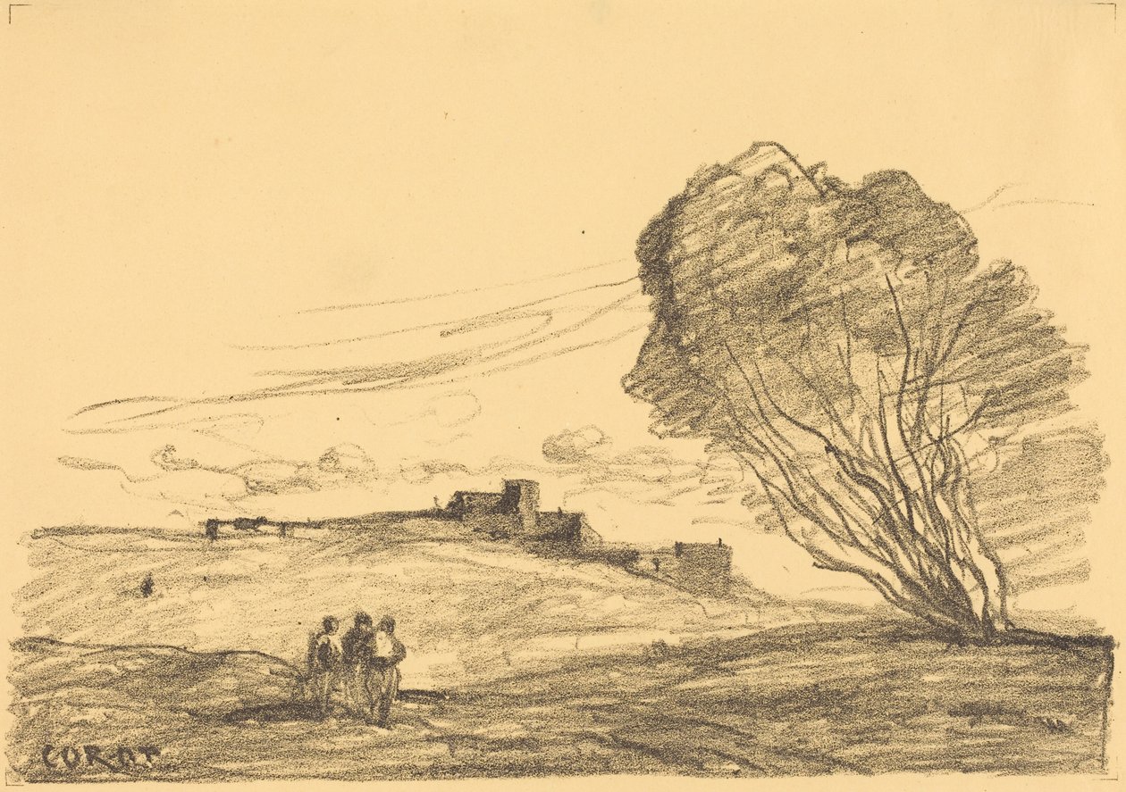 Das abgelegene Fort von Jean-Baptiste-Camille Corot