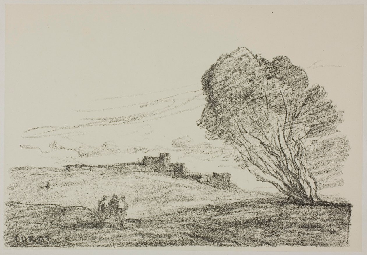 Das isolierte Fort von Jean-Baptiste-Camille Corot