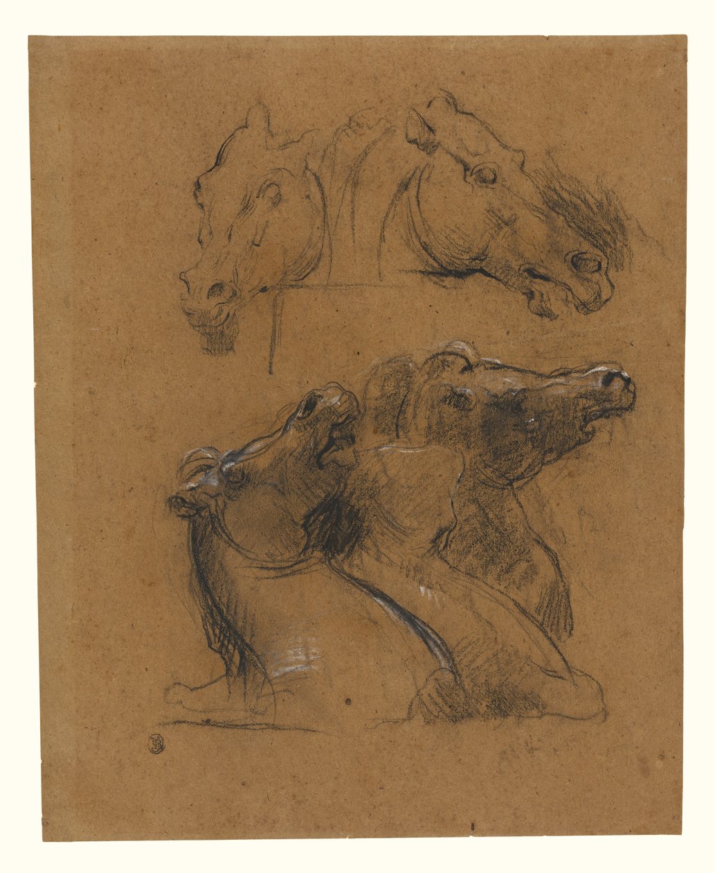 Studien von Pferden (nach den Elgin-Marmoren) von Jean-Baptiste Carpeaux