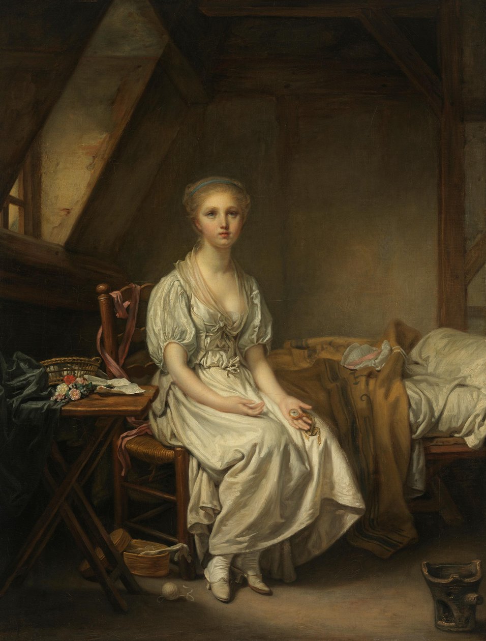 Die Klagen der Uhr von Jean-Baptiste Greuze