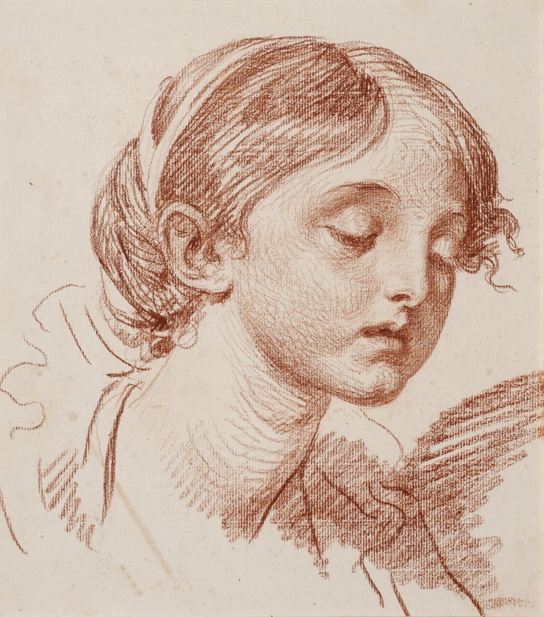 Kopf eines Mädchens von Jean-Baptiste Greuze