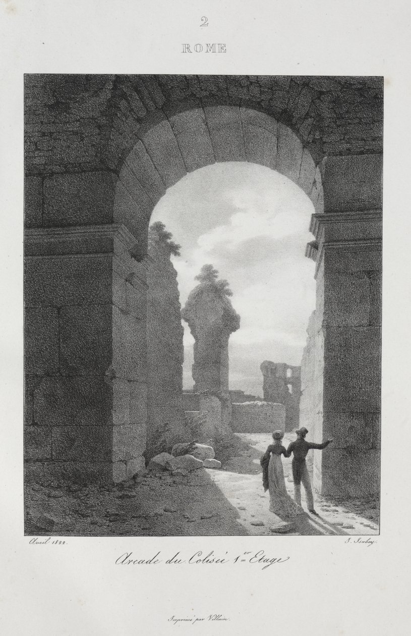 Reise nach Italien im Jahr 1822 von Jean-Baptiste Isabey