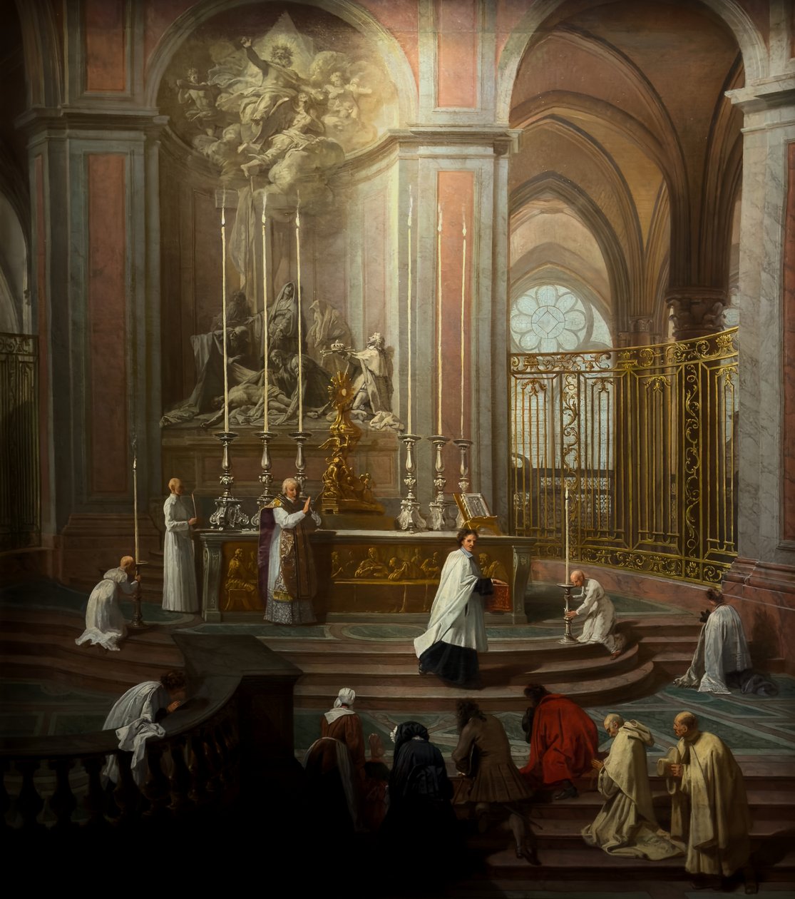 Die Messe von Kanonikus Antoine de La Porte um 1710 von Jean Baptiste Jouvenet