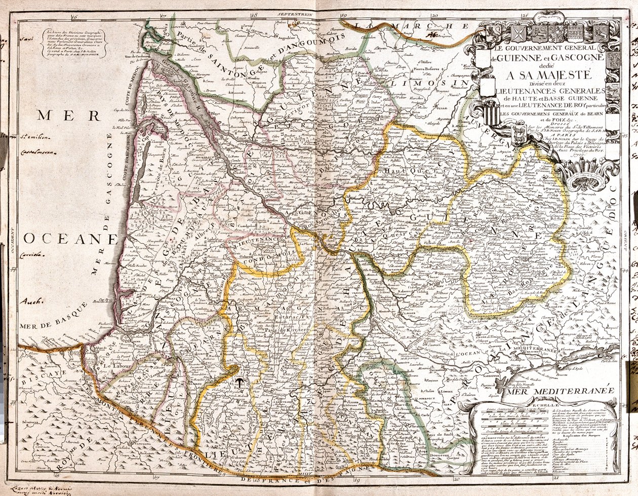 Aquitanien, Midi-Pyrenäen, Languedoc-Roussillon, Frankreich von Jean Baptiste Nolin