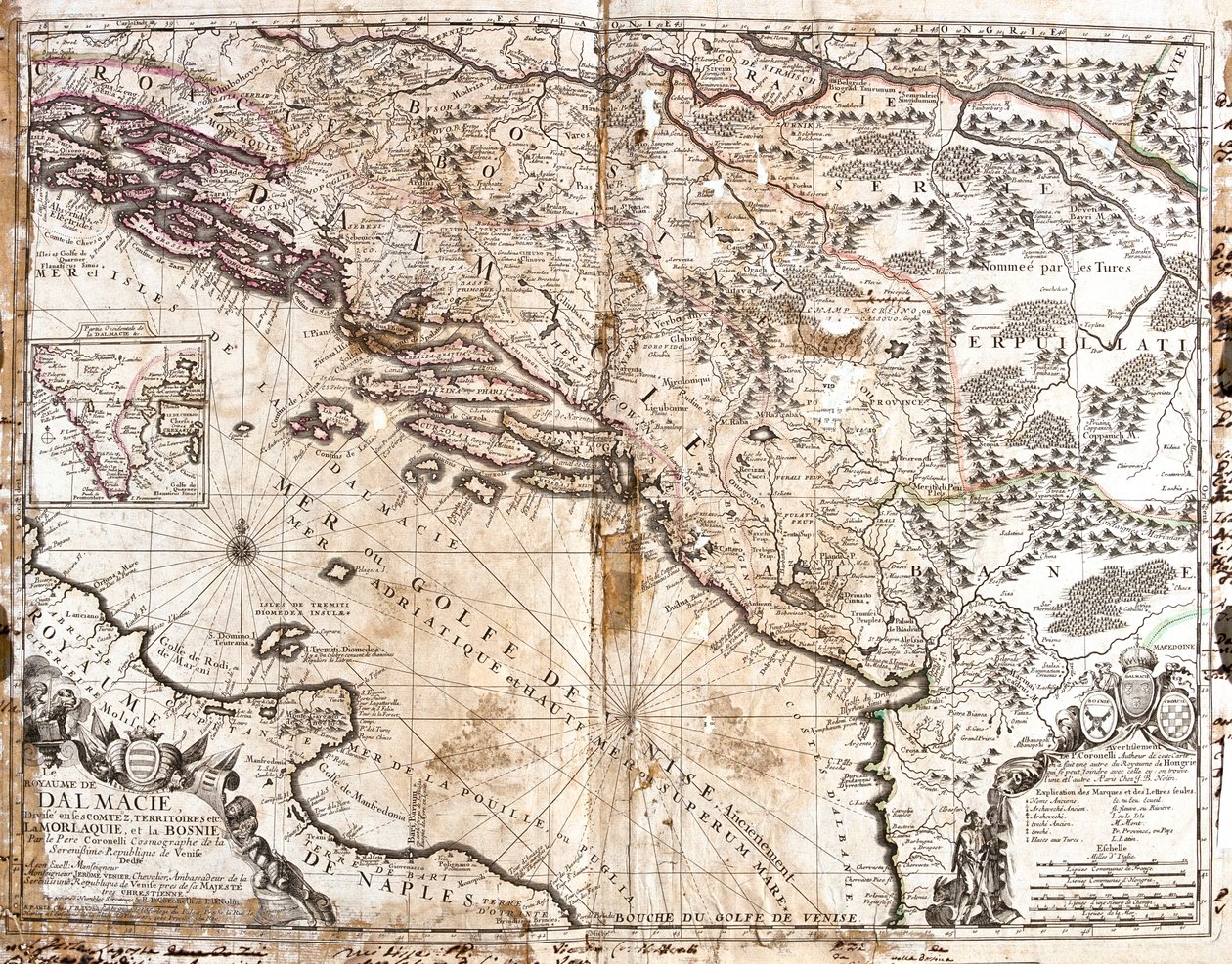 Kroatien, Bosnien und Herzegowina, Serbien, Nordalbanien, Montenegro von Jean Baptiste Nolin