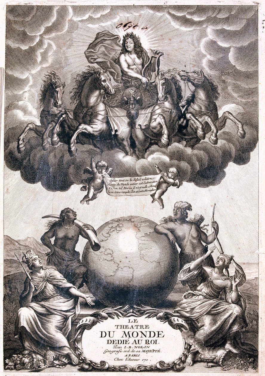 Vorderseite des Buches Le theatre du monde von J von Jean Baptiste Nolin