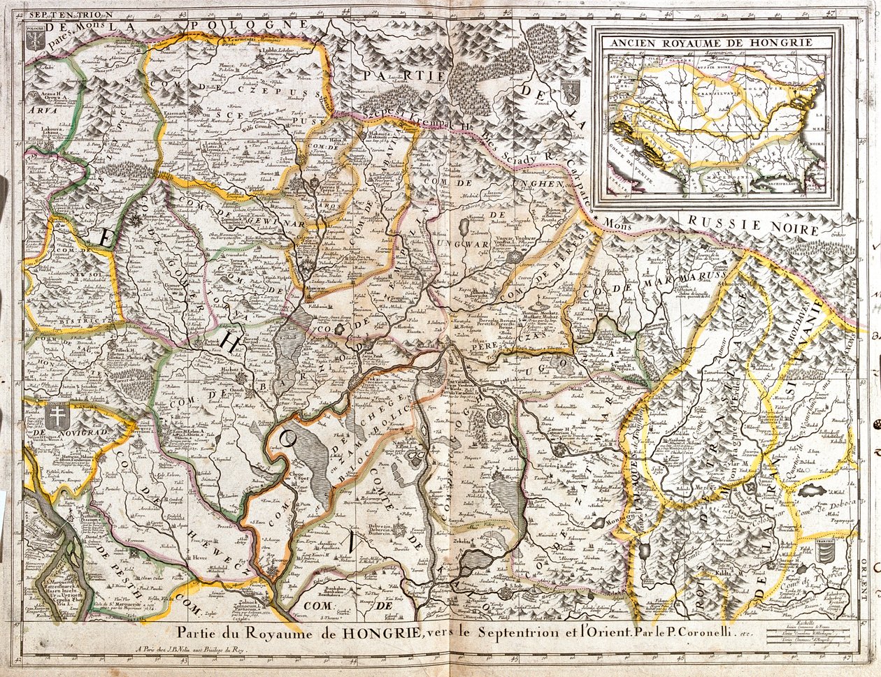 Ungarn, Slowakei, Ost-Rumänien von Jean Baptiste Nolin