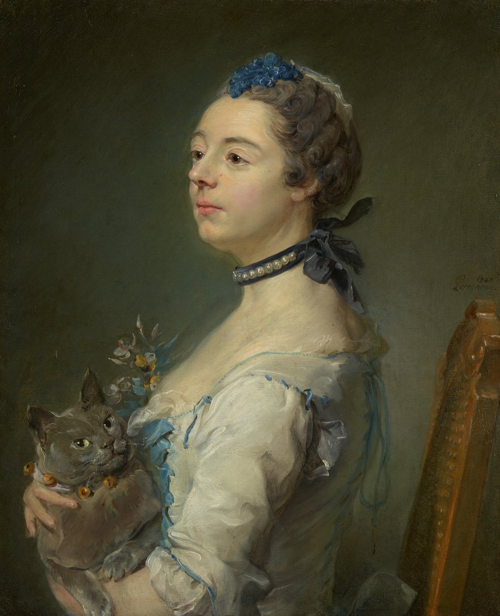 Magdaleine Pinceloup de la Grange, geborene de Parseval von Jean-Baptiste Perronneau