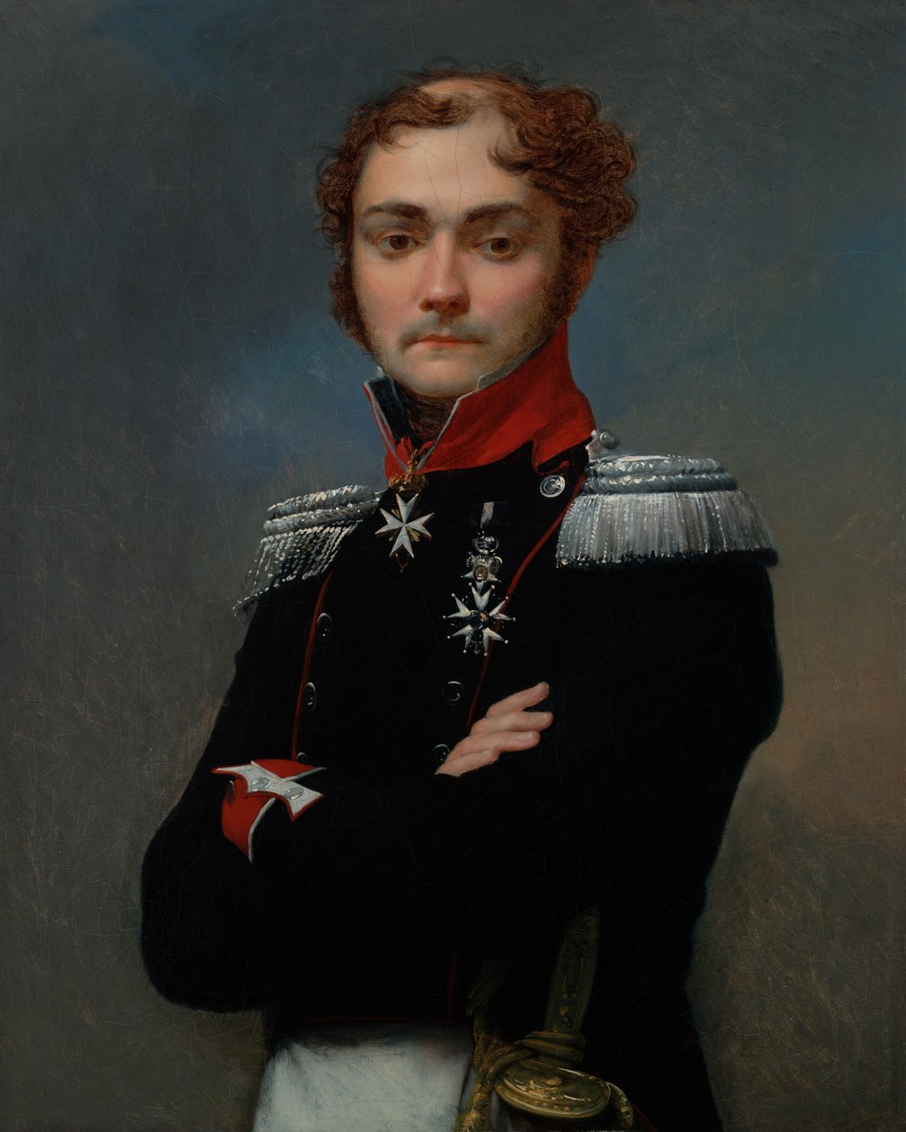 Porträt von Charles-Louis Regnault, ein Offizier aus den Napoleonischen Kriegen von Jean-Baptiste Regnault