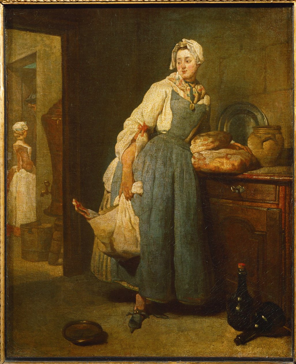 Die Versorgerin von Jean Baptiste Simeon Chardin