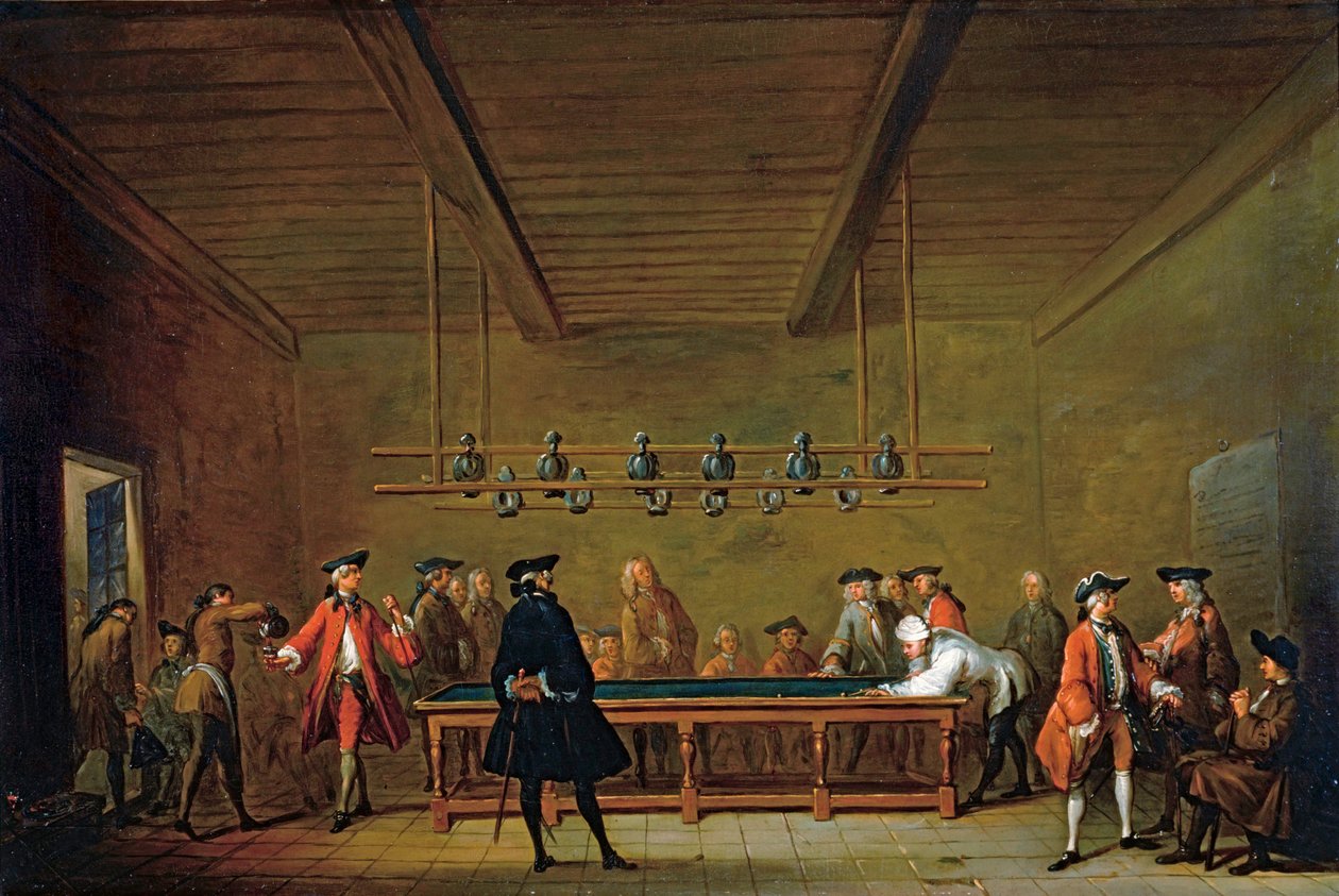 Ein öffentliches Billard in Paris von Jean Baptiste Simeon Chardin