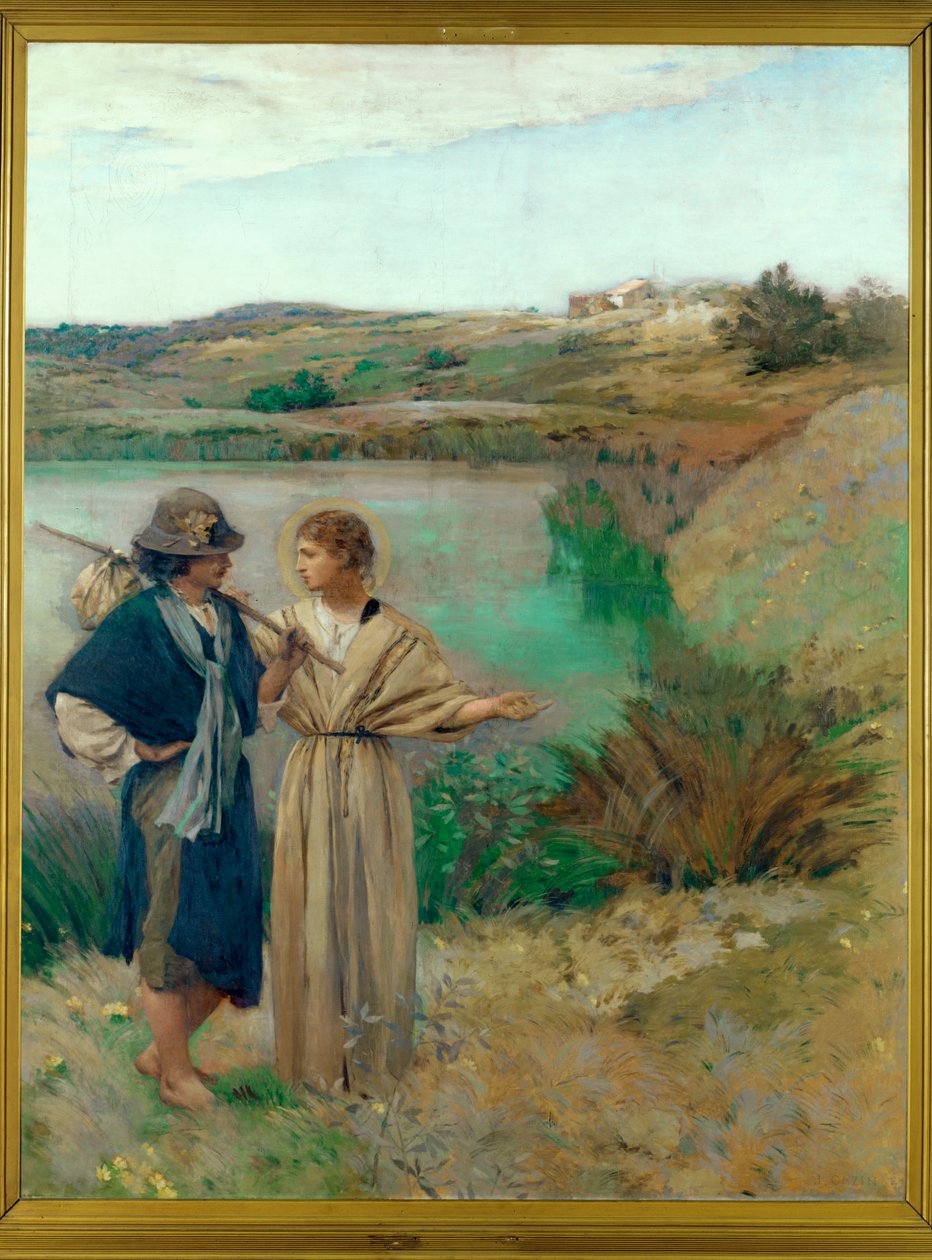 Tobias und der Engel von Jean-Charles Cazin