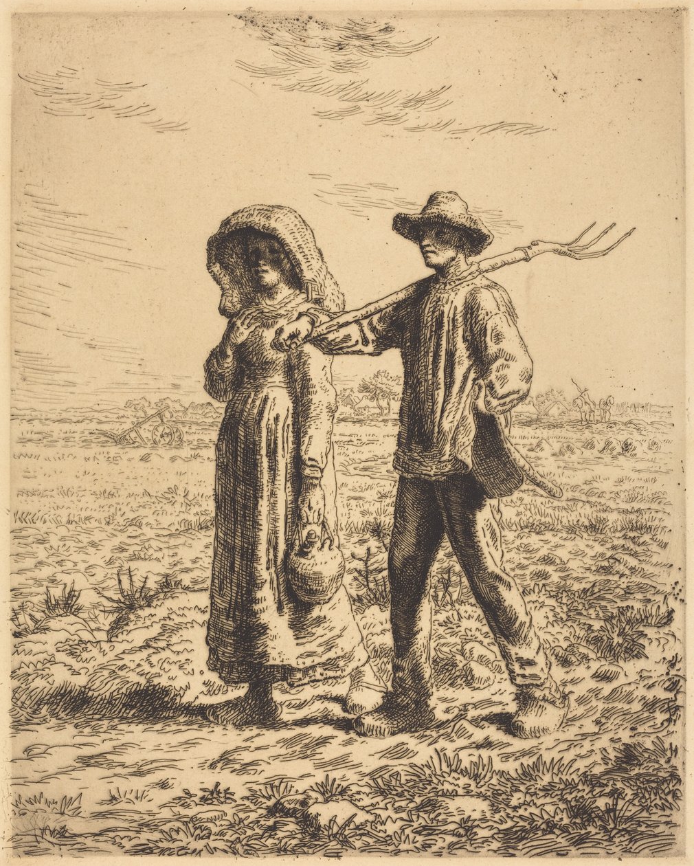 Aufbruch zur Arbeit von Jean-Francois Millet