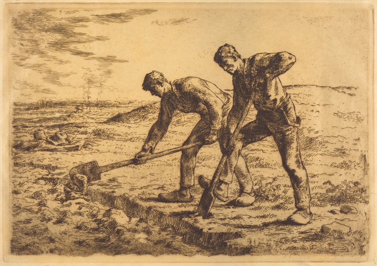 Die Gräber von Jean-Francois Millet
