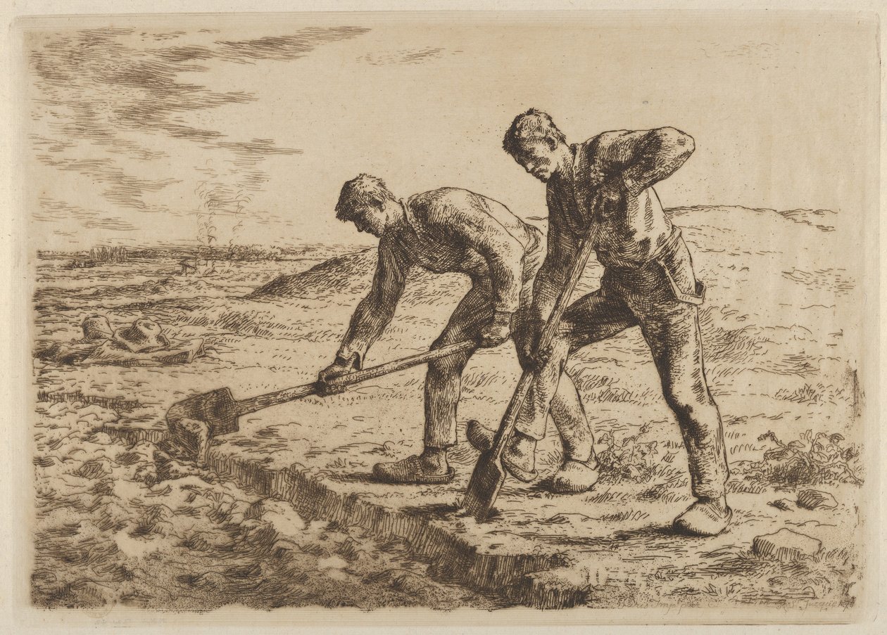 Die Gräber von Jean-Francois Millet