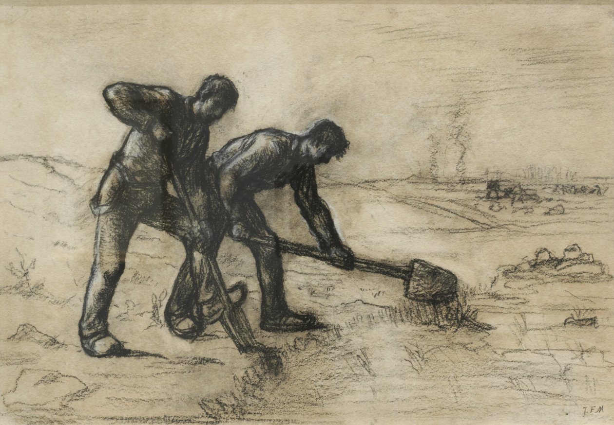 Die Gräber von Jean-Francois Millet