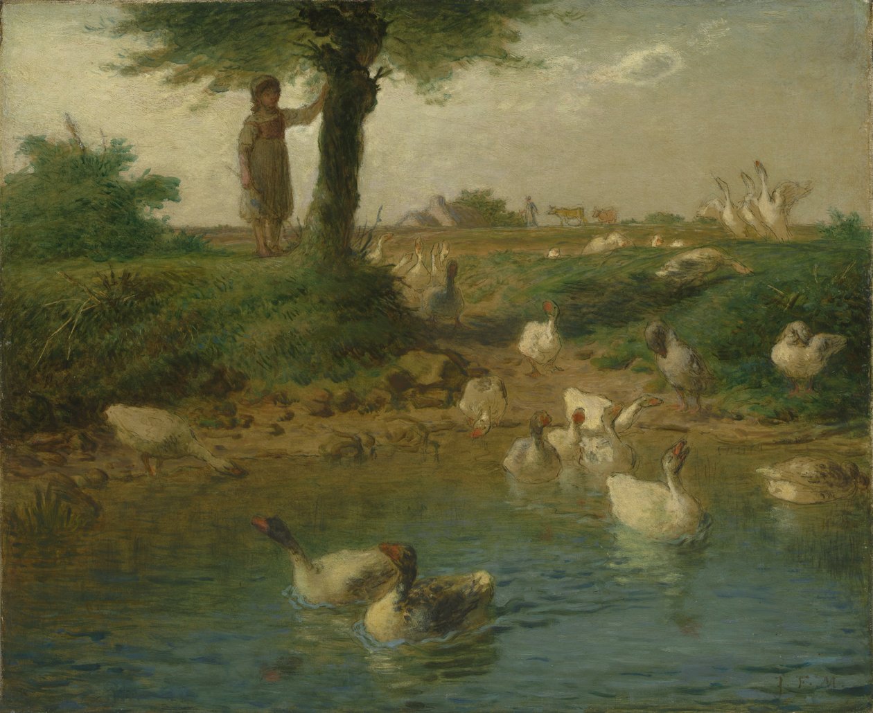 Die Gänsemagd von Jean-Francois Millet