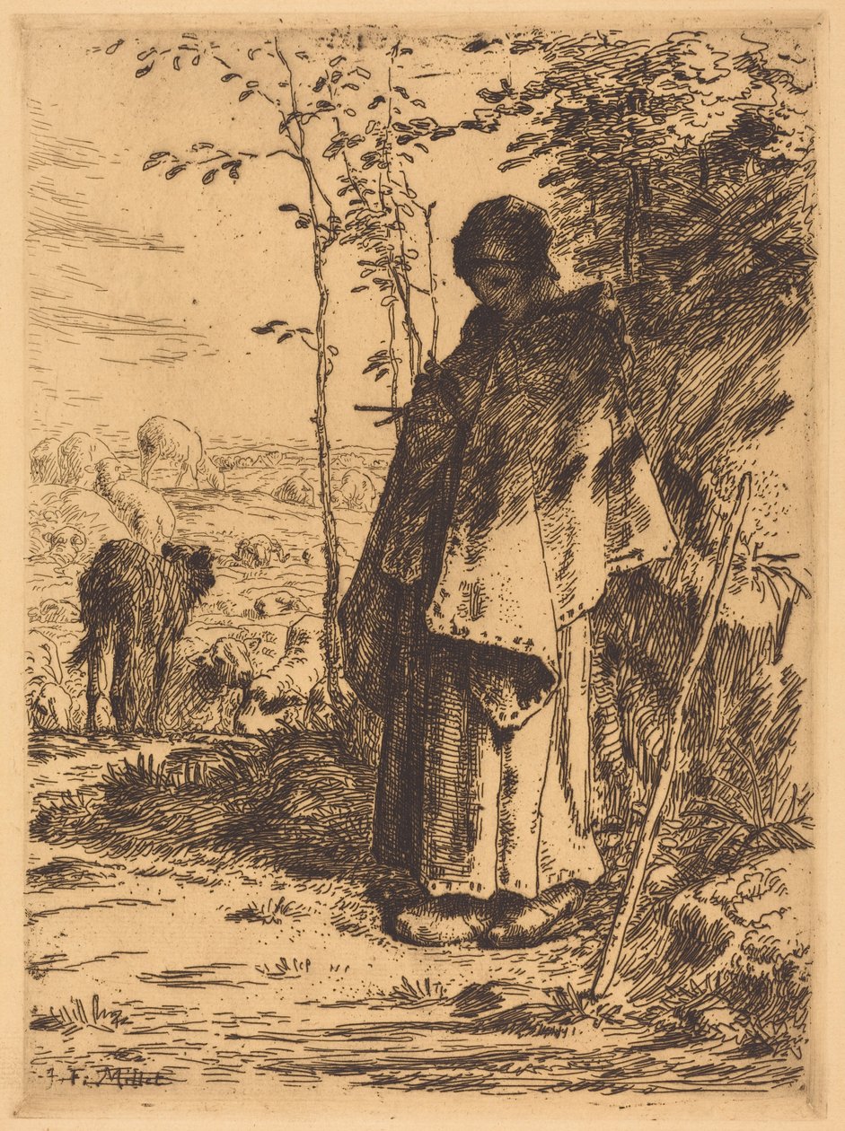 Die große Schäferin von Jean-Francois Millet