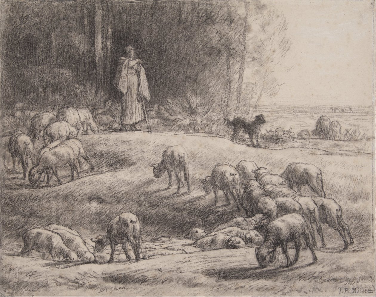 Die Schäferin von Jean-Francois Millet