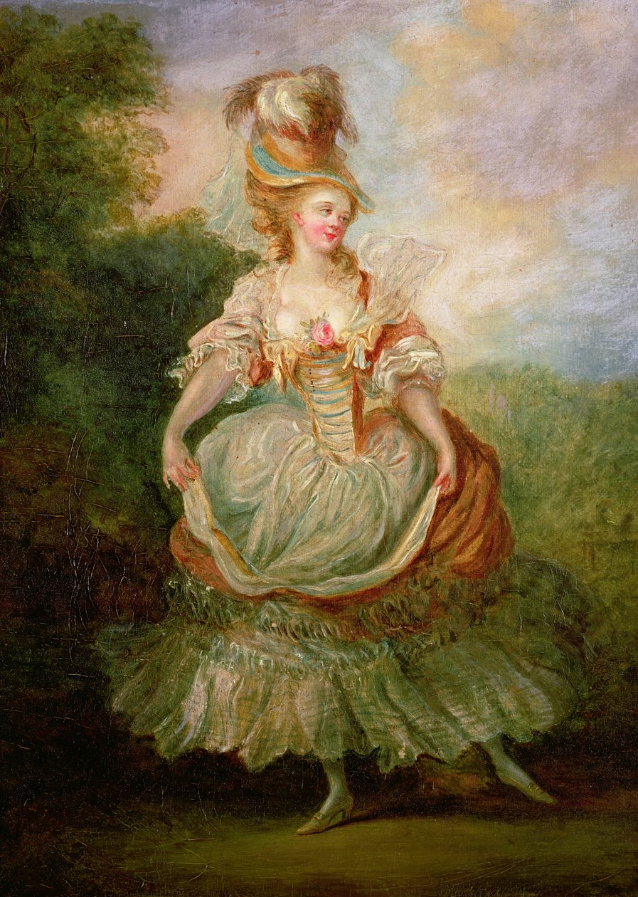 Tänzerin mit Rosen-Dekolleté von Jean Frederic Schall