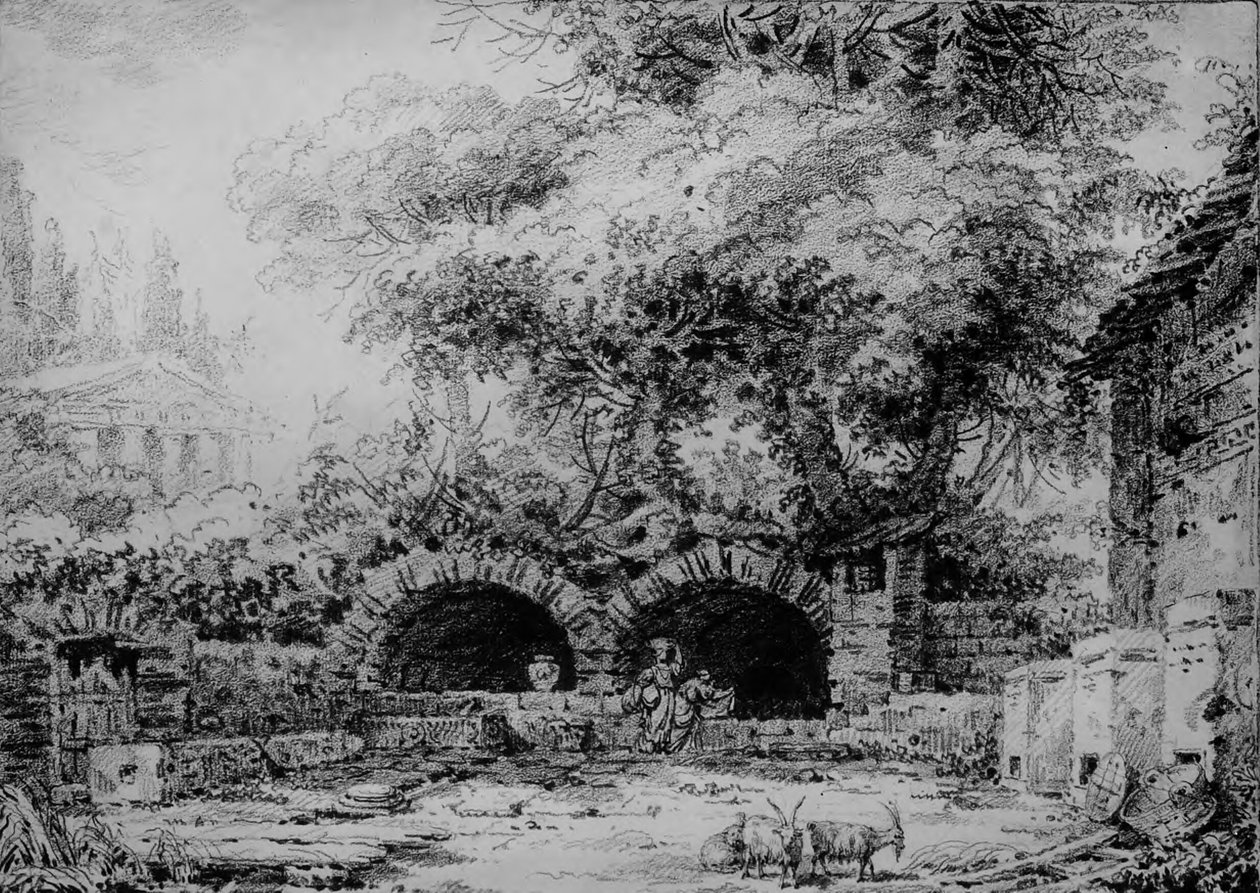 Landschaft mit Ruinen von Jean-Honore Fragonard