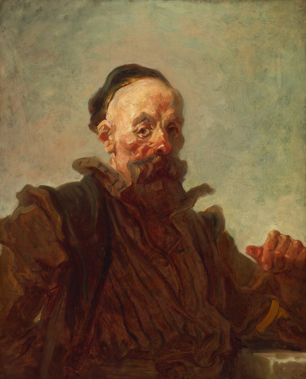 Porträt eines Mannes in Kostüm von Jean-Honore Fragonard