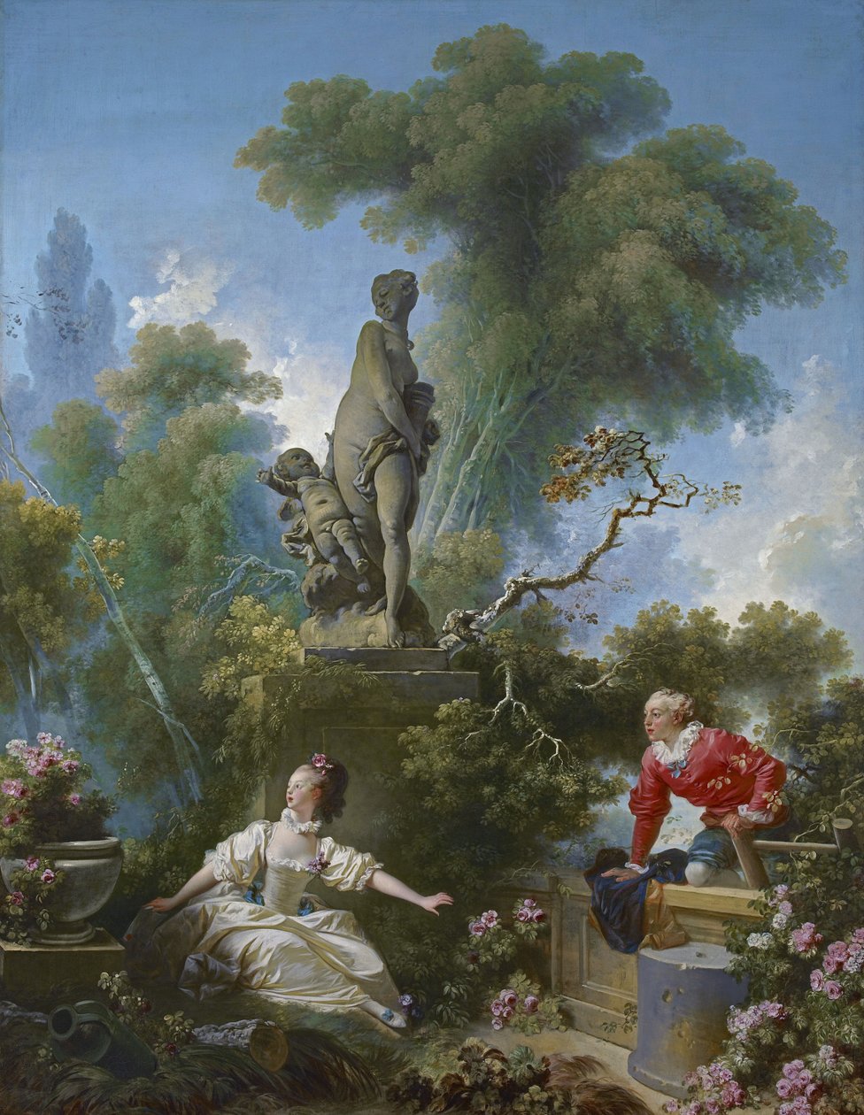 Der Fortschritt der Liebe: Die Begegnung von Jean-Honore Fragonard
