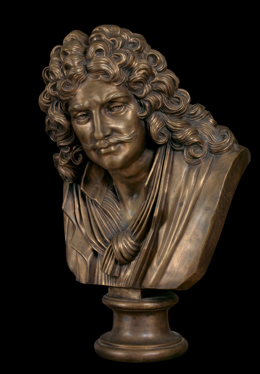 Bronzebüste von Molière von Jean Jacques Caffieri