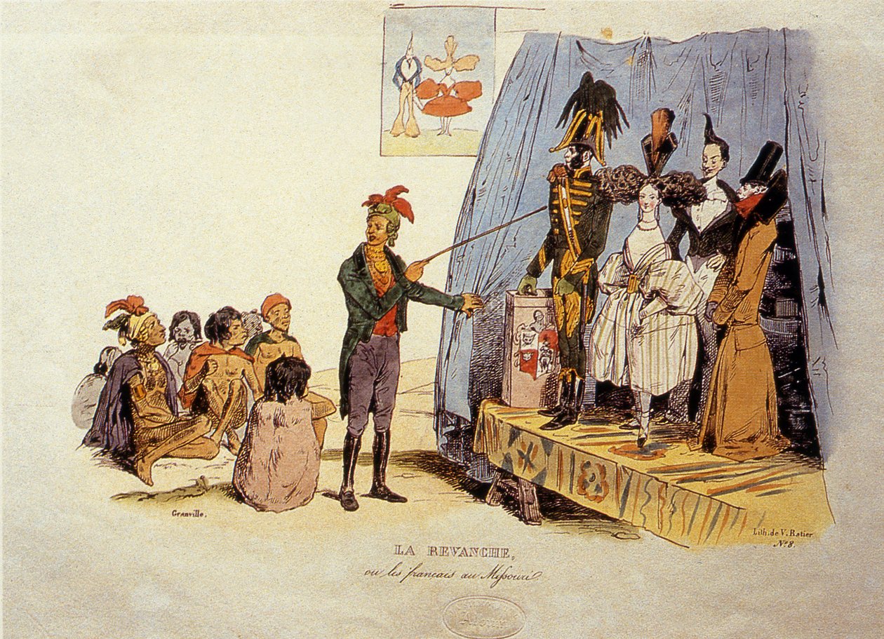 La revanche ou les Français du Missouri, 1829 von Jean Jacques Granville