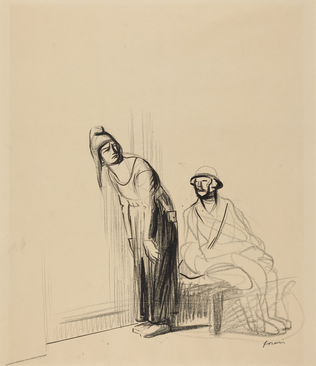 Auf der Friedenskonferenz, um 1919 von Jean-Louis & Caran D