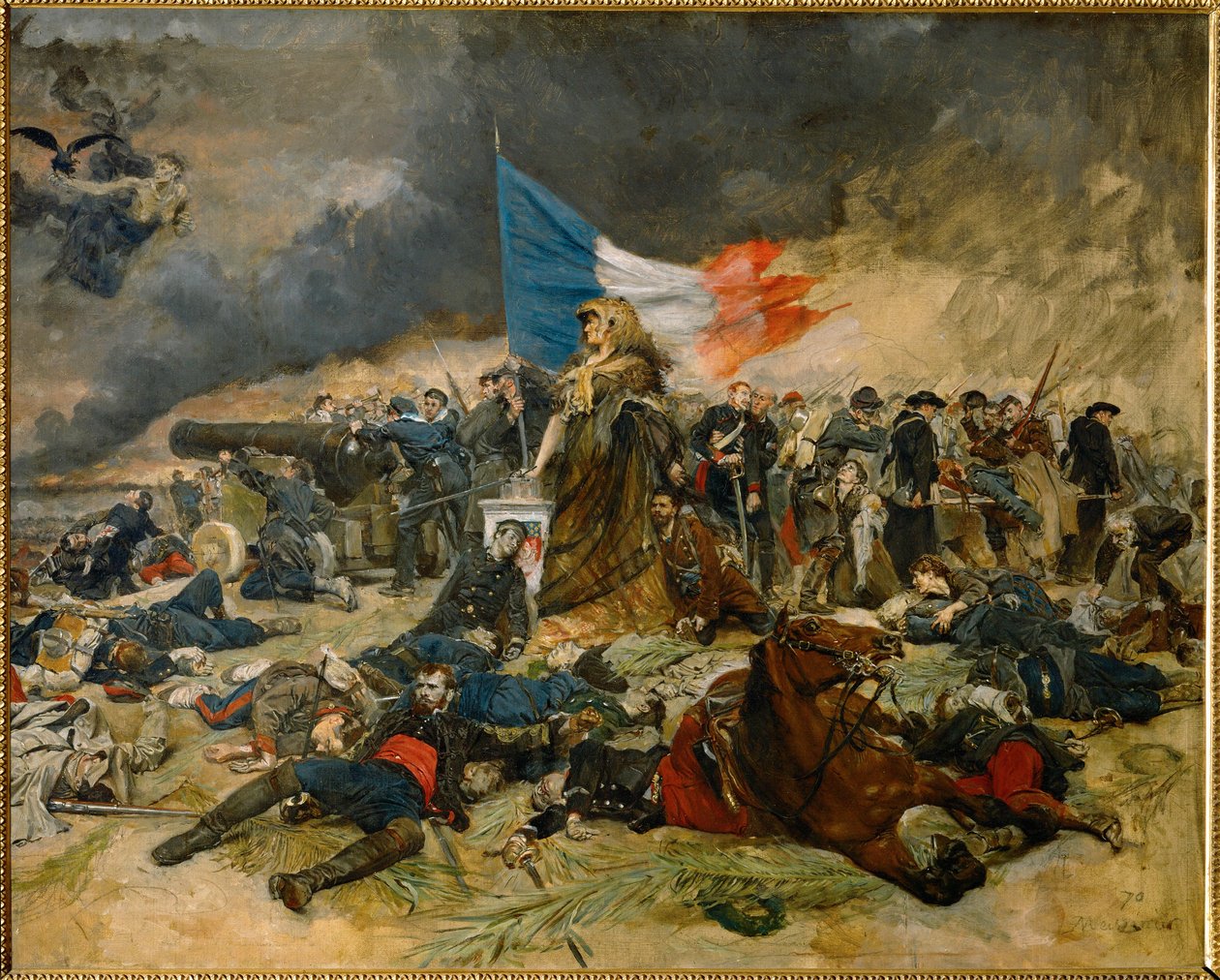 Die Belagerung von Paris von Jean-Louis Ernest Meissonier