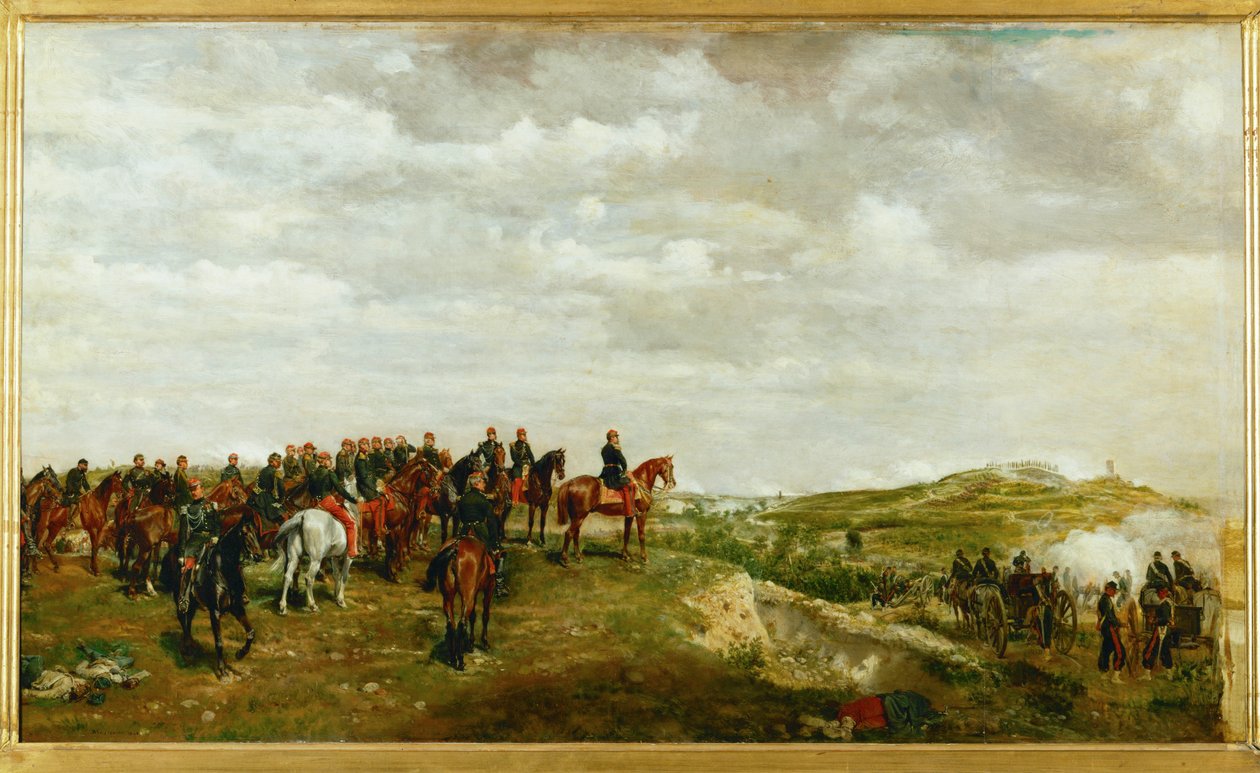 Napoleon III in der Schlacht von Solferino von Jean-Louis Ernest Meissonier